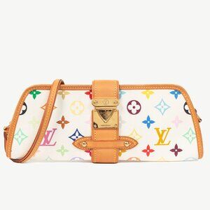 Louis Vuitton x Takashi Murakami Shirley White Multicolore Monogram Handbag
